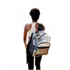 Queens Designs Clear Backpack In Black In Black