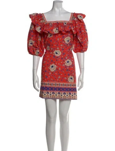 Pre-owned Queens Of Archive Printed Mini Dress In Multi
