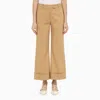 QUELLEDUE QUELLEDUE DESERT COLOURED COTTON TROUSERS