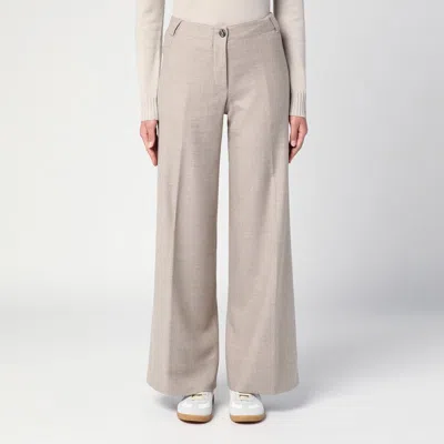 Quelledue Women's Mélange Wool Trousers
