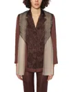 Quetsche Blazer With Tulle Insert