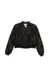 Quetsche Check-pattern Bomber Jacket In Brown