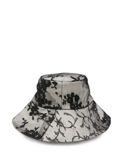 Quetsche Floral-lace Bucket Hat In Multi