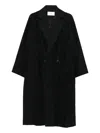Quetsche Patterned-jacquard Coat In Black