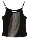 Quetsche Tulle-embellished Cami Top In Black