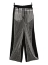 Quetsche Tulle-embellished Trousers In Black