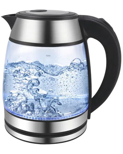 Quickbite 1.7l Glass Electric Kettle In Black
