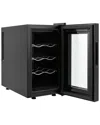 Quickbite 8 Bottle Wine Cellar In Black