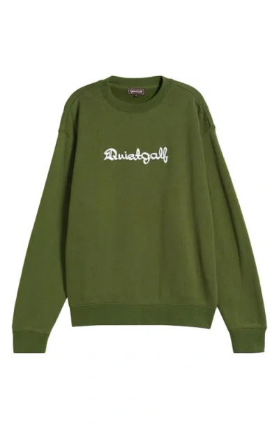Quiet Golf 1959 Graphic Sweatshirt In Olive