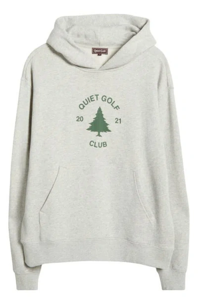 Quiet Golf Arrowhead Pullover Hoodie In Ash