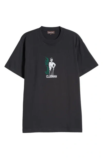 Quiet Golf Clubman Graphic T-shirt In Black