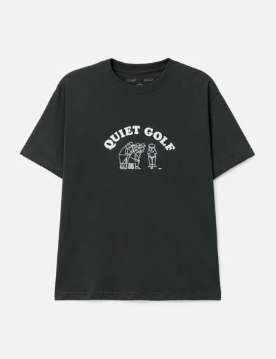 Quiet Golf Crew T-shirt In Black