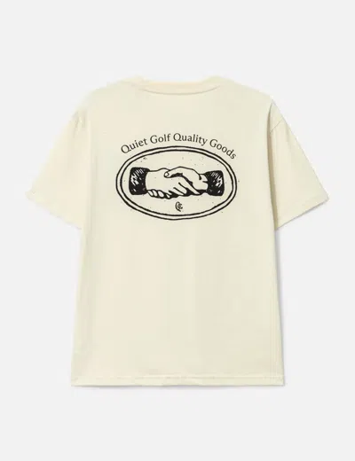 Quiet Golf Deal Maker T-shirt In Gold
