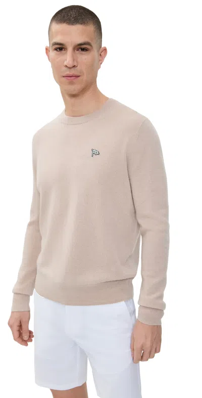 Quiet Golf Flag Cashmere Sweater Tan