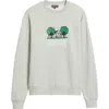 Quiet Golf Invitational Embroidered Sweatshirt In Gray