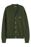 Quiet Golf Monogram Cardigan In Green