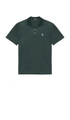 Quiet Golf Monogram Crater Polo In 森林绿
