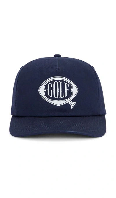 Quiet Golf Q Ball 5-panel Hat In Navy