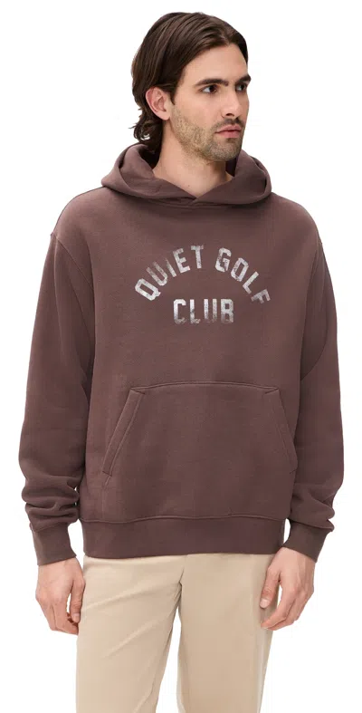 Quiet Golf Qgc Hoodie Brown