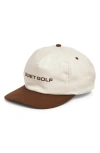 Quiet Golf Sport Five-panel Golf Hat In Brown