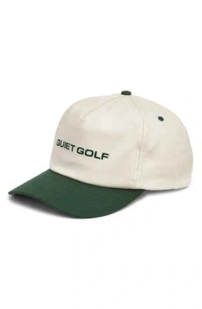 Quiet Golf Sport Five-panel Golf Hat In Green