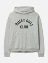 Quiet Golf Stencil Hoodie In Gray