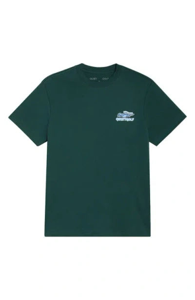 Quiet Golf Super Owl Crewneck T-shirt In Green