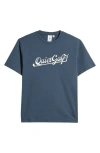 Quiet Golf X Puma Script Cotton Graphic T-shirt In Dark Night