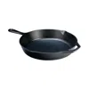 Quikfurn 12-inch Cast Iron Skillet Frying Pan With Pour Spout - Made In The Usa