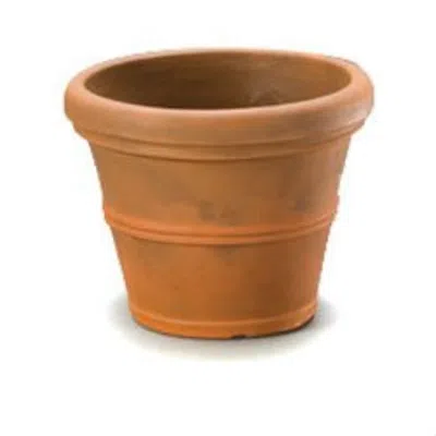 Quikfurn 12-inch Round Planter In Rust Color Weather Resistant Poly Resin Plastic