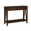 Quikfurn 2-drawer Console Sofa Table Living Room Storage Shelf In Brown