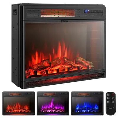 Quikfurn 25 Inch 3 Flame Colors Recessed Electric Heater