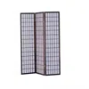 Quikfurn 3-panel Room Divider Asian Style Privacy Screen In Cherry Wood Finish