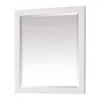 Quikfurn 32-in X 28-in Bathroom Wall Mirror With White Solid Wood Frame