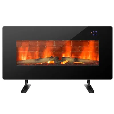 Quikfurn 36 In Electric Wall Mounted/freestanding Fireplace W/ Remote Control