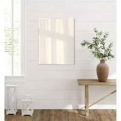 Quikfurn 36-in X 30-in Flush Mount Bathroom Wall Mirror - Hang Vertically Or Horizontally
