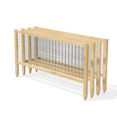 Quikfurn 4 Pack Cedar Garden Trellis Set - 45 X 23.5 Inch Each - Made In Usa