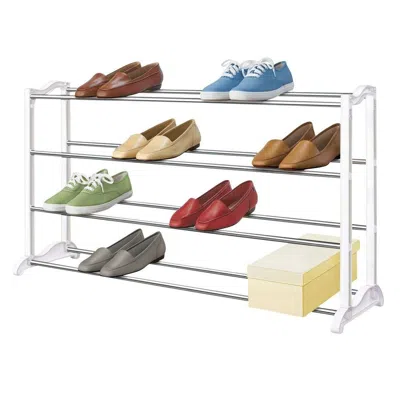 Quikfurn 4-tier Shoe Rack - Holds Up To 20 Pair Of Shoes