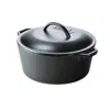 Quikfurn 5-quart Black Cast Iron Dutch Oven With Lid For Oven Stove Grill Or Campfire