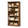 Quikfurn 5-shelf Bookcase In Medium Brown Oak Finish