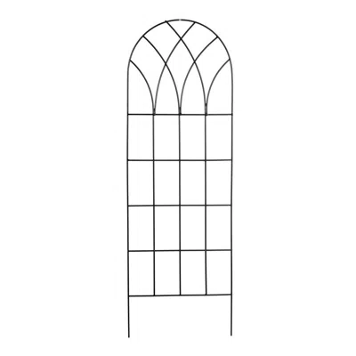 Quikfurn 60-inch Gothic Arch Top Metal Wall Trellis For Home Garden