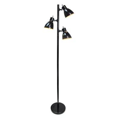 Quikfurn 64-inch Black 3-light Tree Lamp Spotlight Floor Lamp