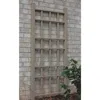 Quikfurn 66-inch Outdoor Weather-resistant Brown Vinyl Garden Trellis With Ground Anchors