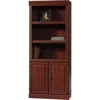 Quikfurn 71-inch High 3-shelf Wooden Bookcase With Storage Drawer In Cherry Finish