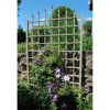 Quikfurn 8 Ft Vinyl Trellis In Mocha Brown With Wall Mounting Hardware