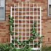 Quikfurn 8 Ft Wall Mounted Trellis In White Vinyl - Made In Usa