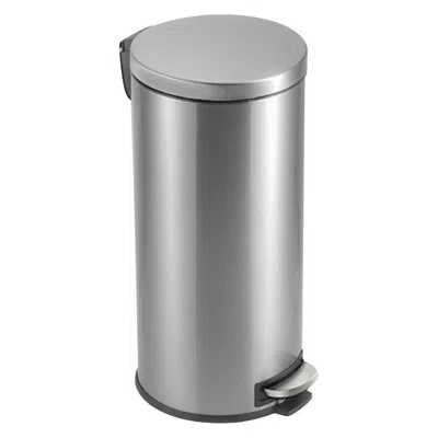 Quikfurn 8-gallon Round Stainless Steel Step Trash Can Kitchen Bathroom Home Office
