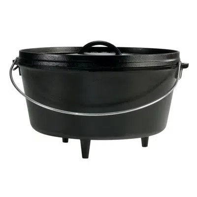 Quikfurn 8-quart Deep Seasoned Cast Iron Dutch Oven With Lid And Metal Handle