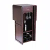 Quikfurn 9 Bottle Walnut Wine Bottle Rack Mini Bar Expandable Counter