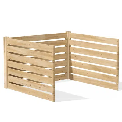 Quikfurn Add On Kit For 308 Gallon Cedar Wood Compost Bin - Made In The Usa